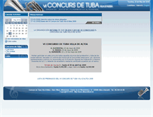 Tablet Screenshot of concursdetuba.alteacultural.es